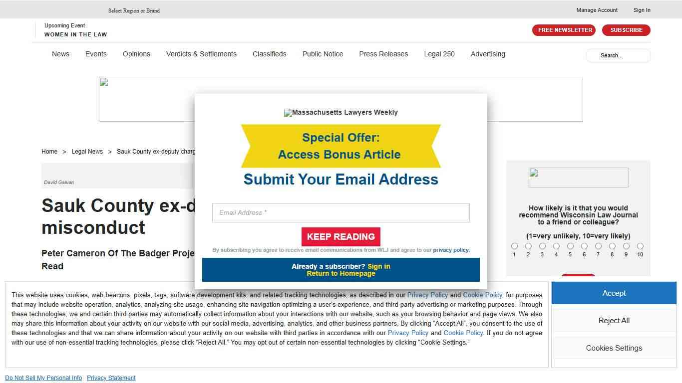 Sauk County ex-deputy charged for inmate photo misconduct